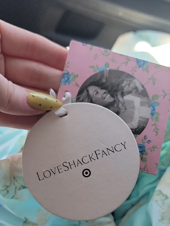 LoveShackFancy X Target Light Blue Floral Puff Sleeve Maxi Dress Nwt - Picture 2 of 6